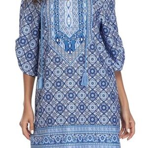 Urban Coco Blue Patterned Women's Dress